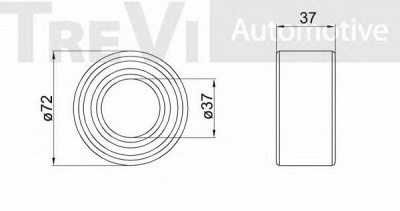 TREVI AUTOMOTIVE wb1311 -  Комплект подшипника ступицы колеса